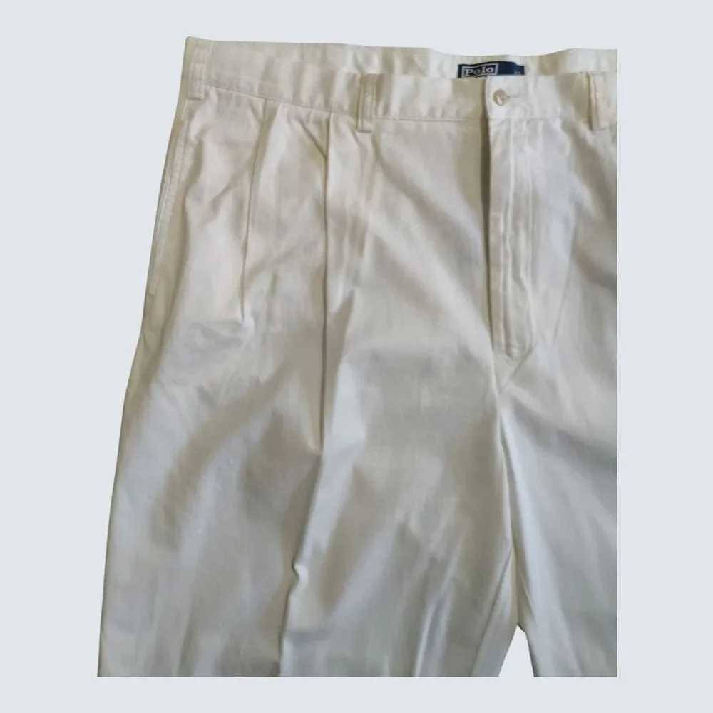 Polo Ralph Lauren Men's Hammond Pant Lightweight Cotton Chino White Size 46x30